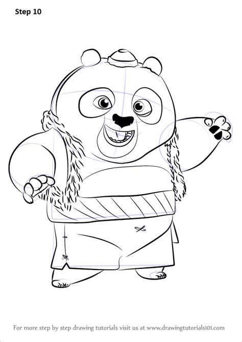 Learn How To Draw Bao From Kung Fu Panda 3 Kung Fu Panda 3 Step By Step Drawing Tutorials