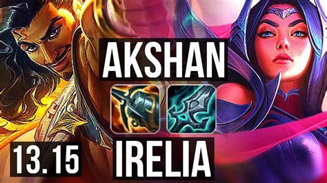 Akshan Vs Irelia Mid Games Legendary M Mastery