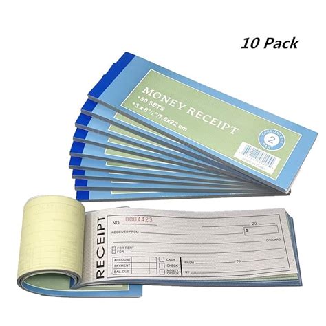 Buy 10 Pack Rent Receipt Book Sales Receipt Invoice Book Carbonless