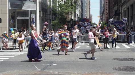 Gay Pride Parade Dancer Nyc Stock Video Pond