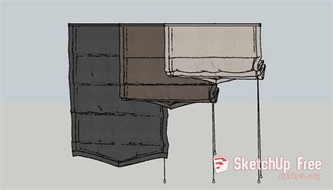 134 Curtain Sketchup Model Free Download | Sketchup model, Curtains, Model