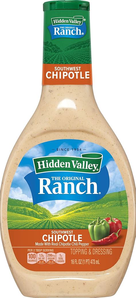 Hidden Valley Southwest Chipotle Ranch Dressing Ml Amazon Co Uk