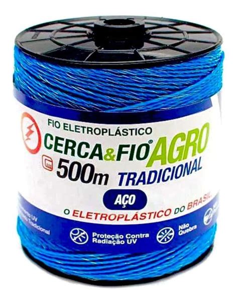 Fio Cerca Elétrica Rural Eletroplastico Aço Igecast Choque Fio