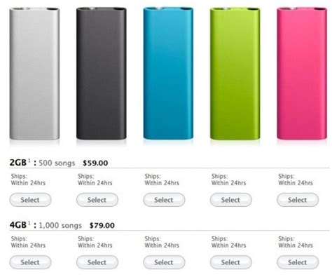 Apple iPod Shuffle Gets Price Cut, New Colors - SlashGear