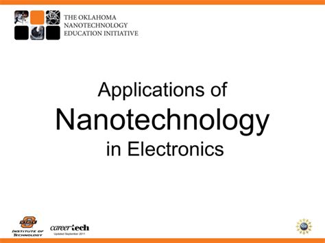 Applications of Nanotechnology in Electronics PowerPoint