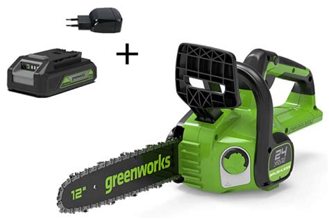Аккумуляторная пила Greenworks GD24CS30K2 купить в Москве дешево, цена ...