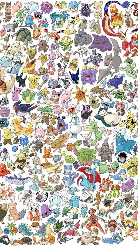 All Pokémon On One Wallpapers Wallpaper Cave