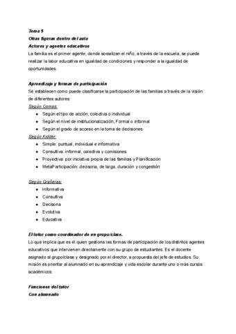 Tema 9 Organizacion Aula Pdf