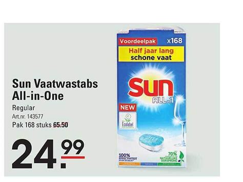 Sun Vaatwastabs All In One Regular Aanbieding Bij Sligro