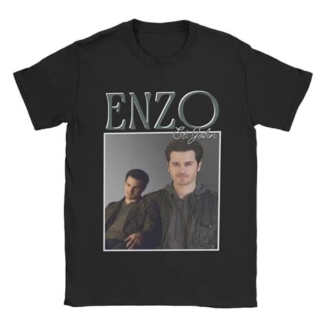 Men T Shirts Enzos St John The Vampire Diaries Vintage Pure Cotton Tee