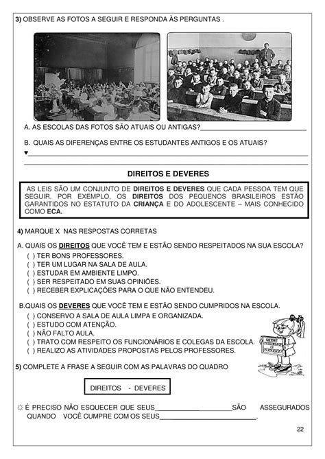 Atividade Sobre A Escola 2 Ano - Atividades Sobre Escola 2 Ano - FDPLEARN