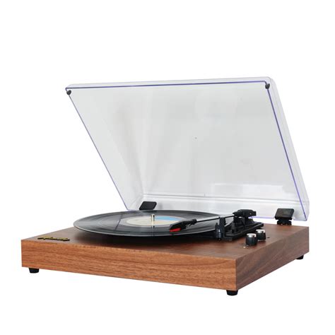 Vinyl Record Player Bluetooth High Fidelity Turntable With Built In Speakers Phono Preamp