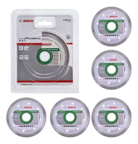 Kit 5 Discos Diamantado Standard Turbo 105mm Bosch Frete grátis