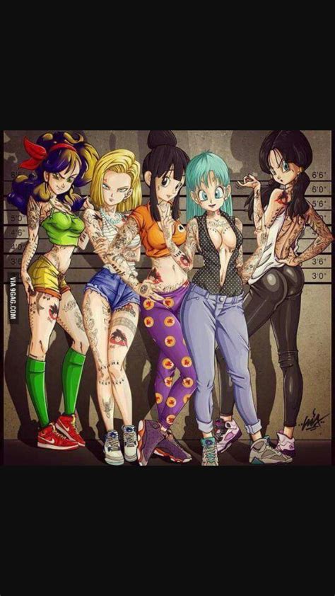 Bulma Chichi Launch 18 And Videl Sexy Anime Amino