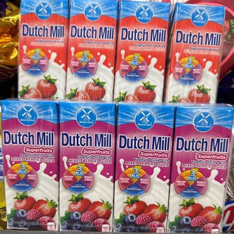 Pack Of 4 Dutch Mill Superfruits Yoghurt Drink 180ml Nutritious