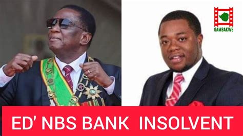 Watch Live Mnangagwa S Nbs Bank Is Insolvent Youtube