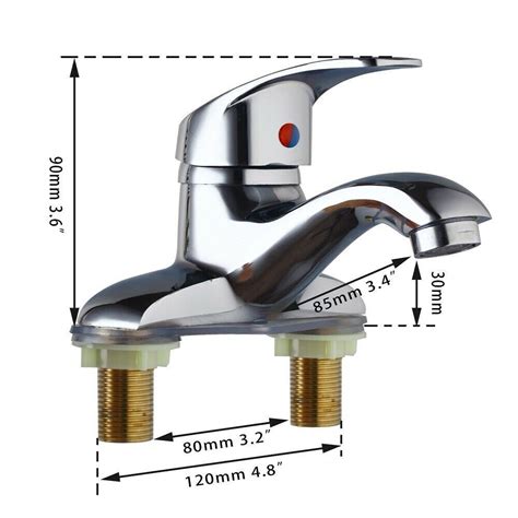 Uk Chrome Bathroom Wash Basin Sink Water Faucet Mixer Tap Single Handle Ebay