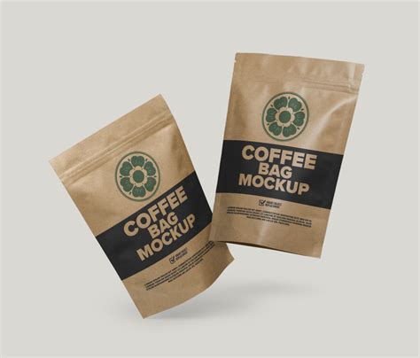 Coffee bag mockup template 26268497 PSD