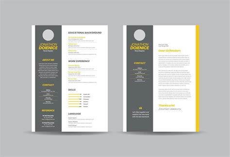 Detail Curriculum Vitae Cv Template Koleksi Nomer 33