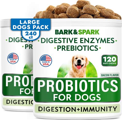 GetUSCart- Dog Probiotics & Digestive Enzymes - Allergies & Itchy Skin