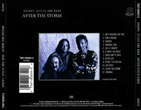 Car Tula Trasera De Crosby Stills Nash After The Storm Portada