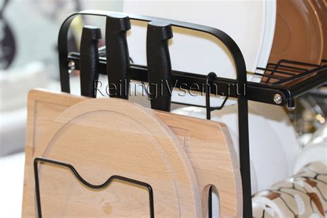 Сушка для посуды настольная, черный матовый