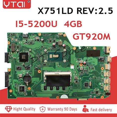 laptop Motherboard For ASUS X542U X542UR X542UQ X542UN X542URR ...