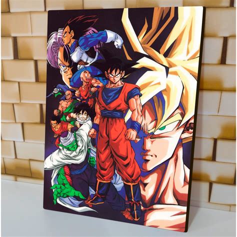 DragonBall Z Quadro Decorativo Poster Clássico Full Alta definição MDF