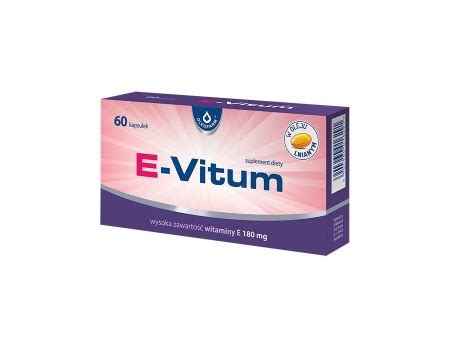E-Vitum 180mg 60 kapsułek - cena i opinie - Apteka Internetowa GALEN