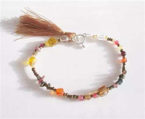 Vishudi Pulsera Cuarzo Turmalina Sand A Mini Cuotas Sin Inter S