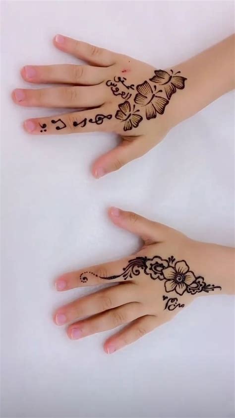 Simple Henna Designs For Kids