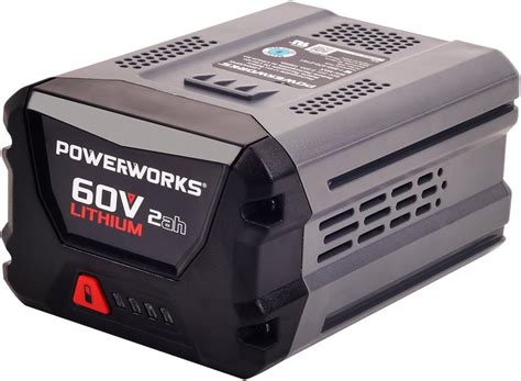 POWERWORKS 60 V Batterie Schwarz Grau Rot Amazon De Elektronik Foto