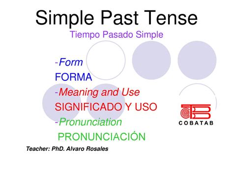 Simple Past Tense Tiempo Pasado Simple Ppt Descargar