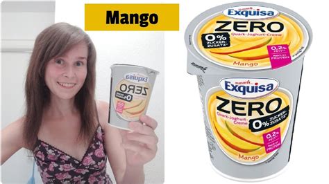 Exquisa Zero Mango Quark Creme Ohne Alles Mit Ein Bisschen Mango