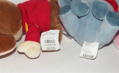 disney store dumbo timothy  mouse plush set stuffed animals small
