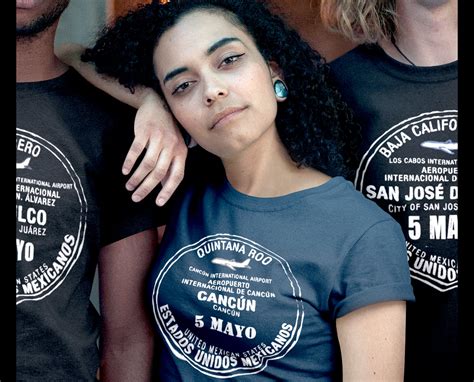 Cancun Mexico Passport Stamp Vacation Travel Souvenir Tshirt for Men