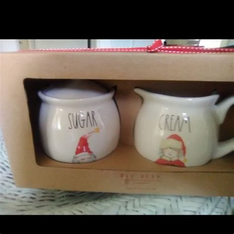 Magenta Kitchen Rare Rae Dunn Santa Sugar And Creamer Poshmark