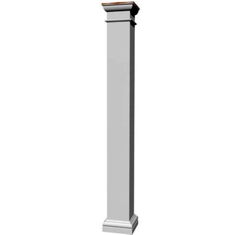 Hbandg 6 In X 8 Ft Square Permawrap Cpvc Column L Wrap 316693 The Home Depot Square Columns