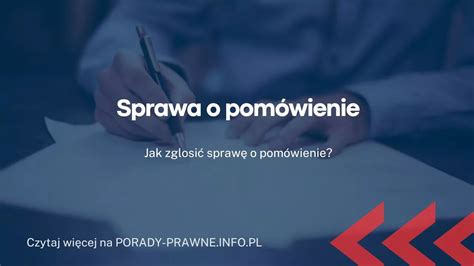 Sprawa o pomówienie koszty procesu sprawa w sądzie