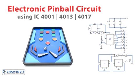 Simple Electronic Pinball Game Circuit