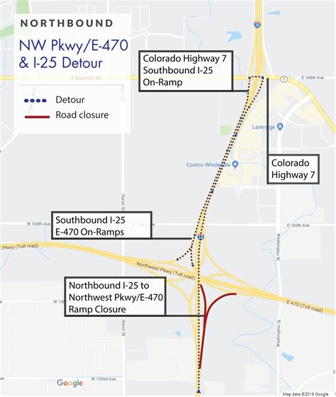 E 470 Toll Road Map