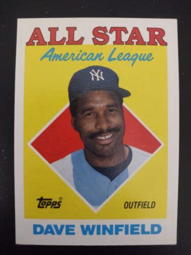 Dave Winfield New York Yankees Topps All Star Baseball Card