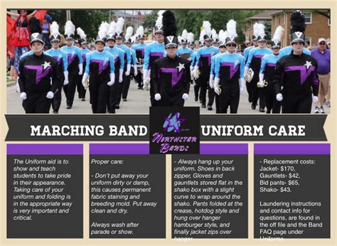 Marching Band Uniforms Care On Flowvella Presentation Software For