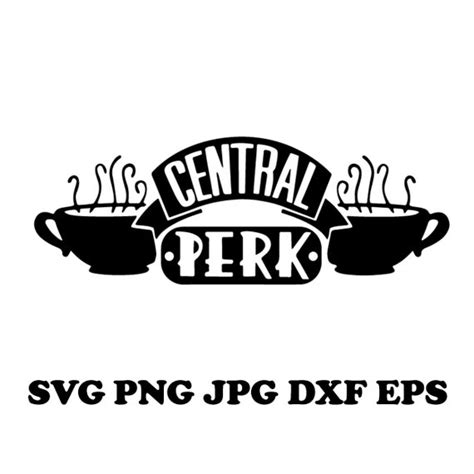 Central Perk Logo Digital Art Friends Coffee Shop Clip Art Etsy