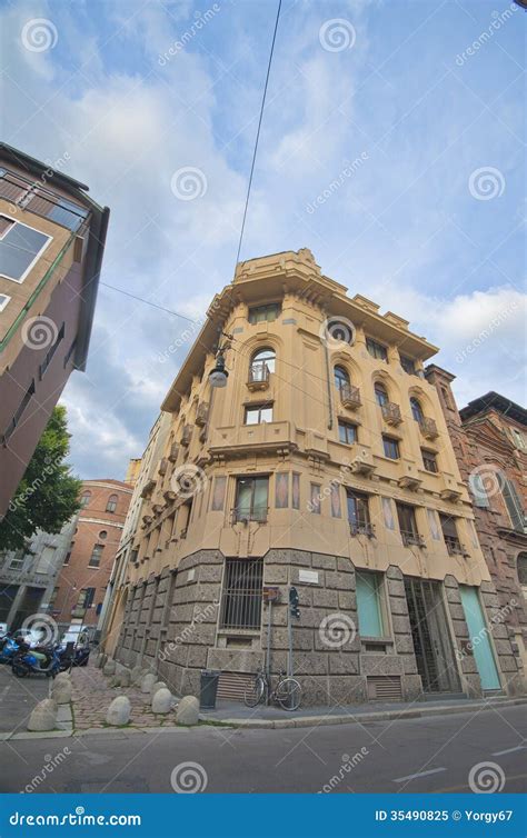 Milan Streets Editorial Image Image Of Travel Stone 35490825