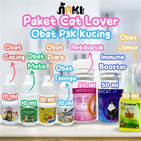 Jual PAKET ISI 7 OBAT DAN VITAMIN KUCING ISI OBAT CACING DIARE