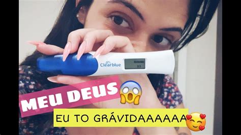 COMO DESCOBRI MINHA GRAVIDEZ Teste De Farmacia Clear Blue YouTube