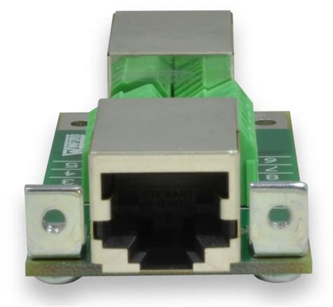 RJ50 10P10C Slim Breakout Board Coupler With Screw Terminals