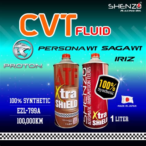 Atf Cvt Fluid Cvt Gear Oil Synthetic Ezl A For Proton Saga Vvt