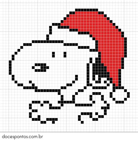 snoopynoel 766800 Snoopy noël Snoopy Point de croix de noël